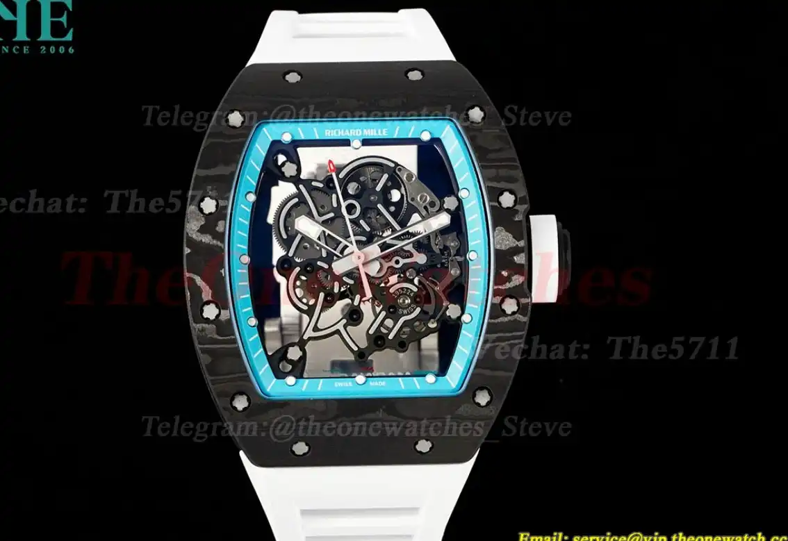 RM055 Yas Marina Circuit White NTPT RU Skeleton Dial ZF RMUL2 Super Clone