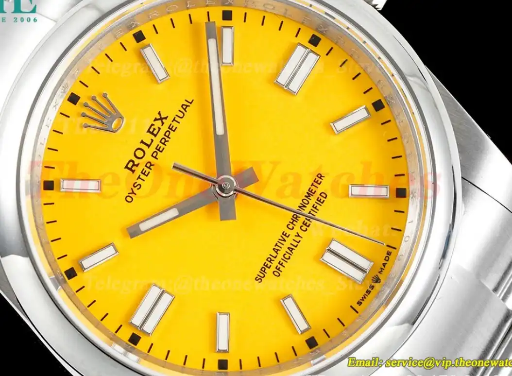 Oyster Perpetual 126000 36mm SS SS Yellow Dial DIWF A3230