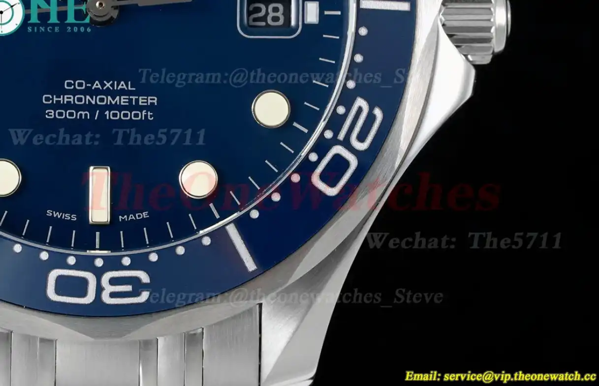 Seamaster 300m 2017 SS SS Blue Dial OMF A2824