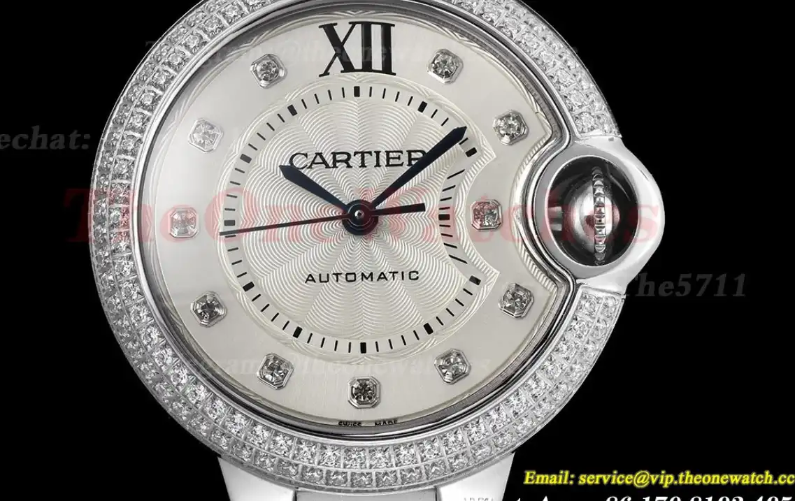 Ballon Bleu De Cartier 33mm SS SS Silver Dia GDF NH05