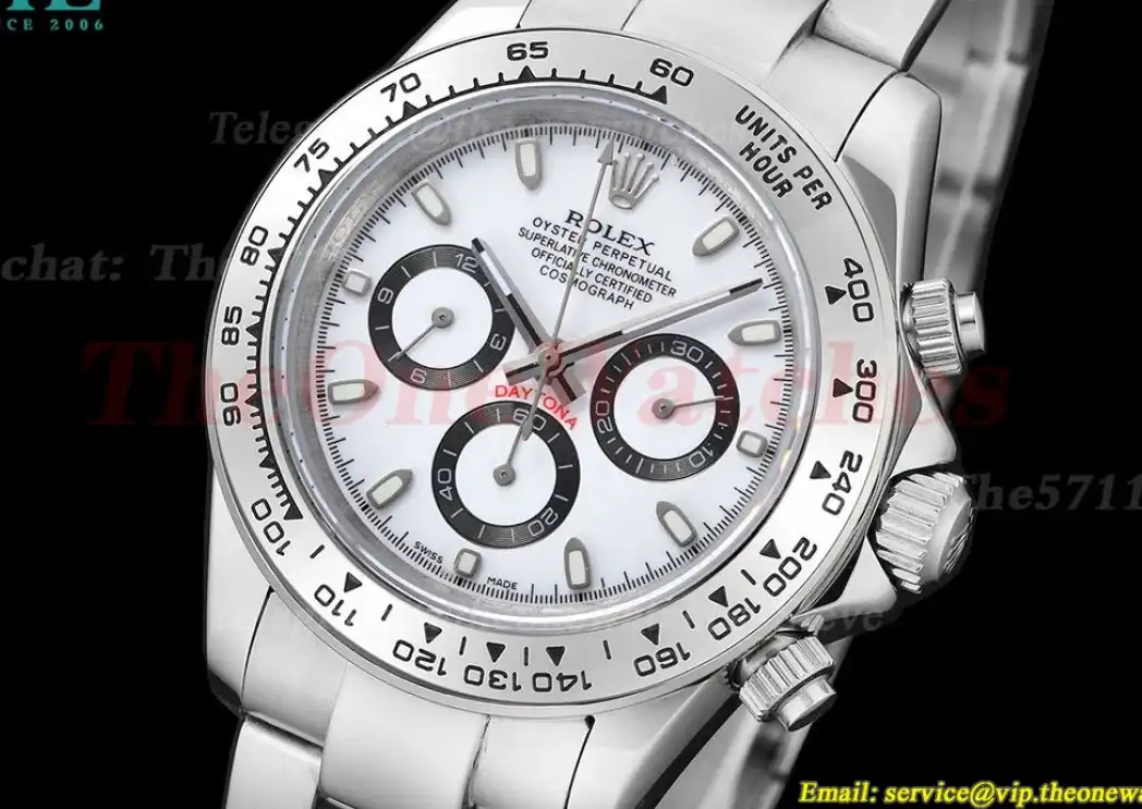 Daytona 40mm SS SS White Stk GDF A3836