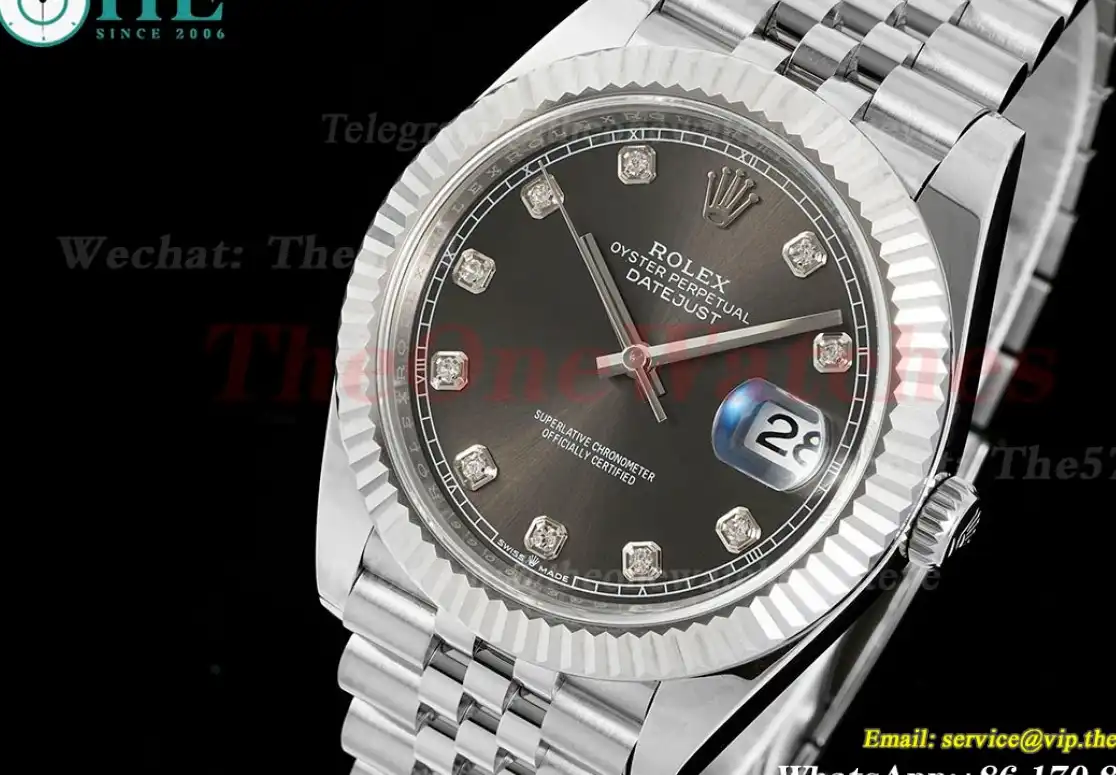 Datejust 126334 41mm Jub SS SS Grey Dia EWEF A3235