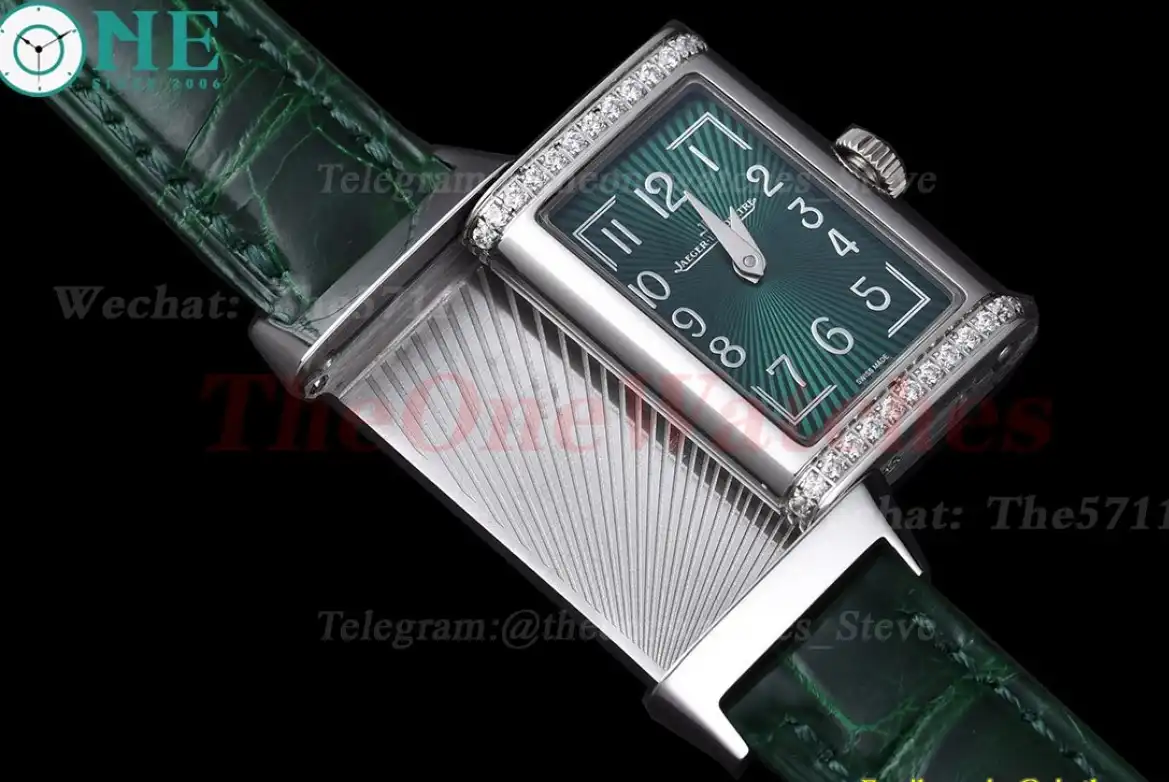 Reverso 20mm Diamond Bezel SS LE Green Dial RXW Qtz