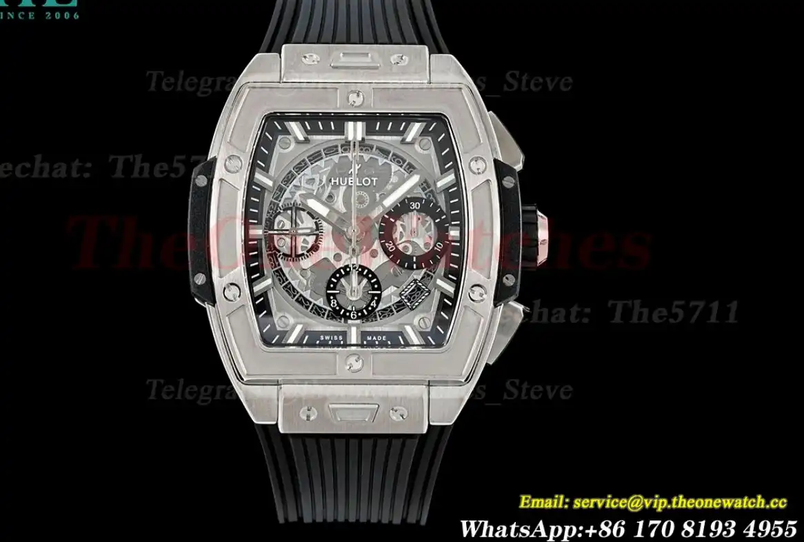 Spirit of Big Bang Chrono 42mm TI RU Skeleton Dial BBF A7750 Mod