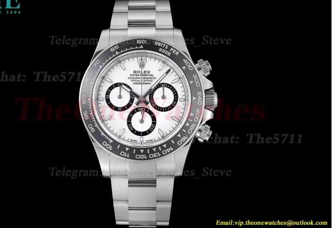 Daytona 126500LN 40mm SS SS White Dial BTF DD4131 Super Clone