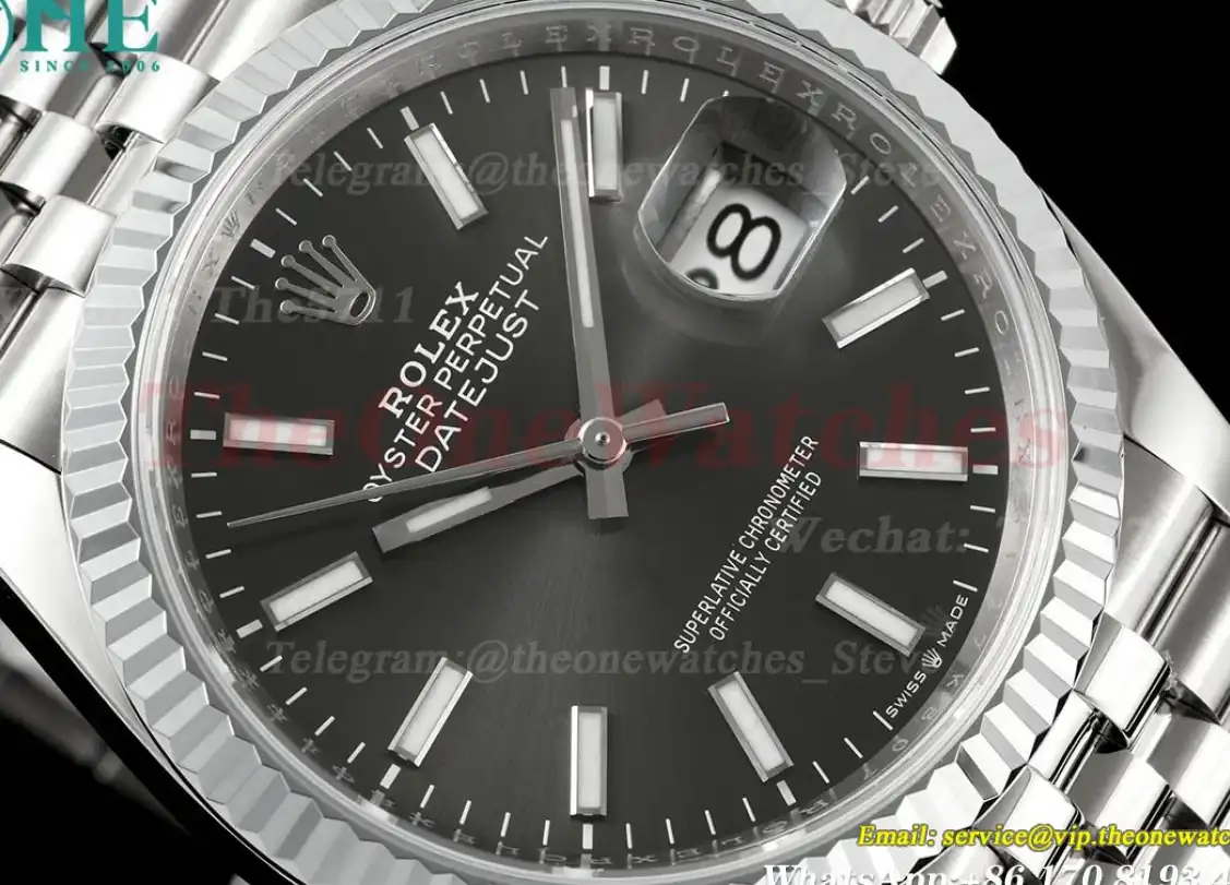 Datejust 126234 36mm Jub SS SS Grey Stk JQF VR3235