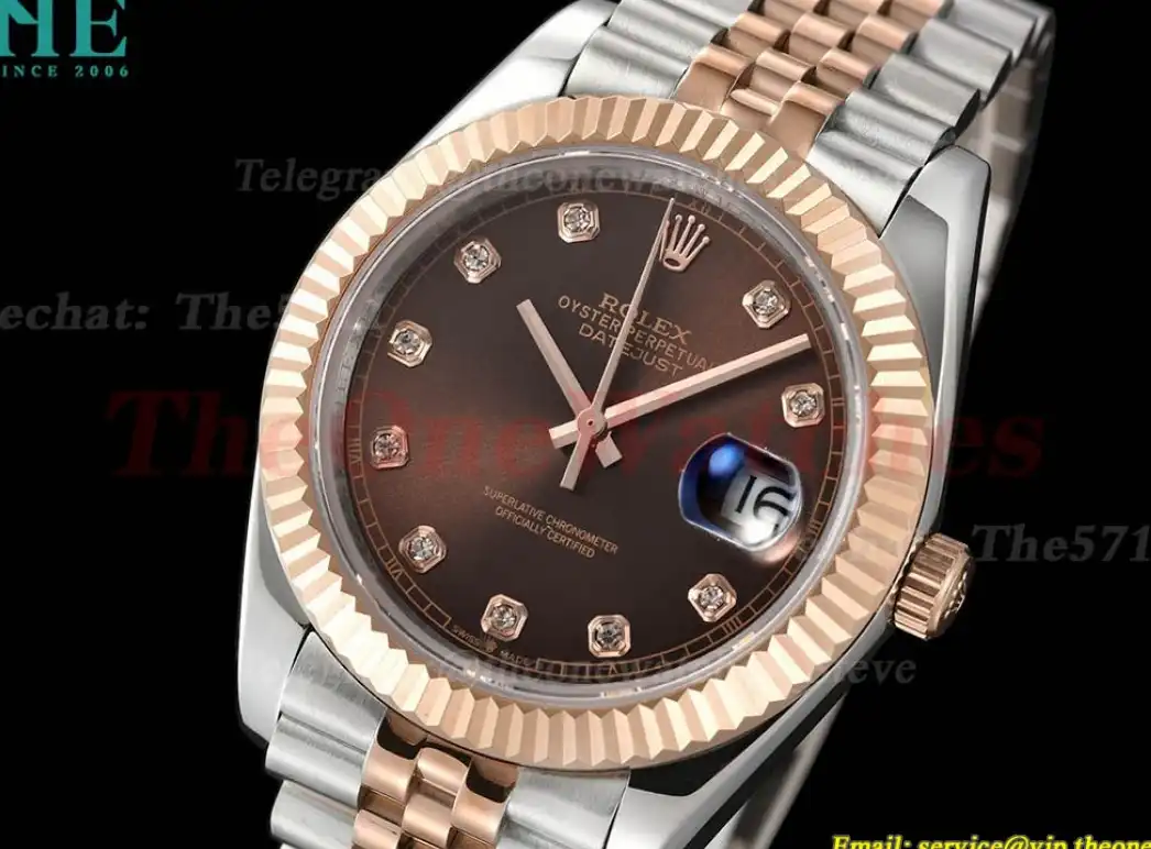 Datejust 126331 41mm Jub RG SS Brown Dia GDF MY8215