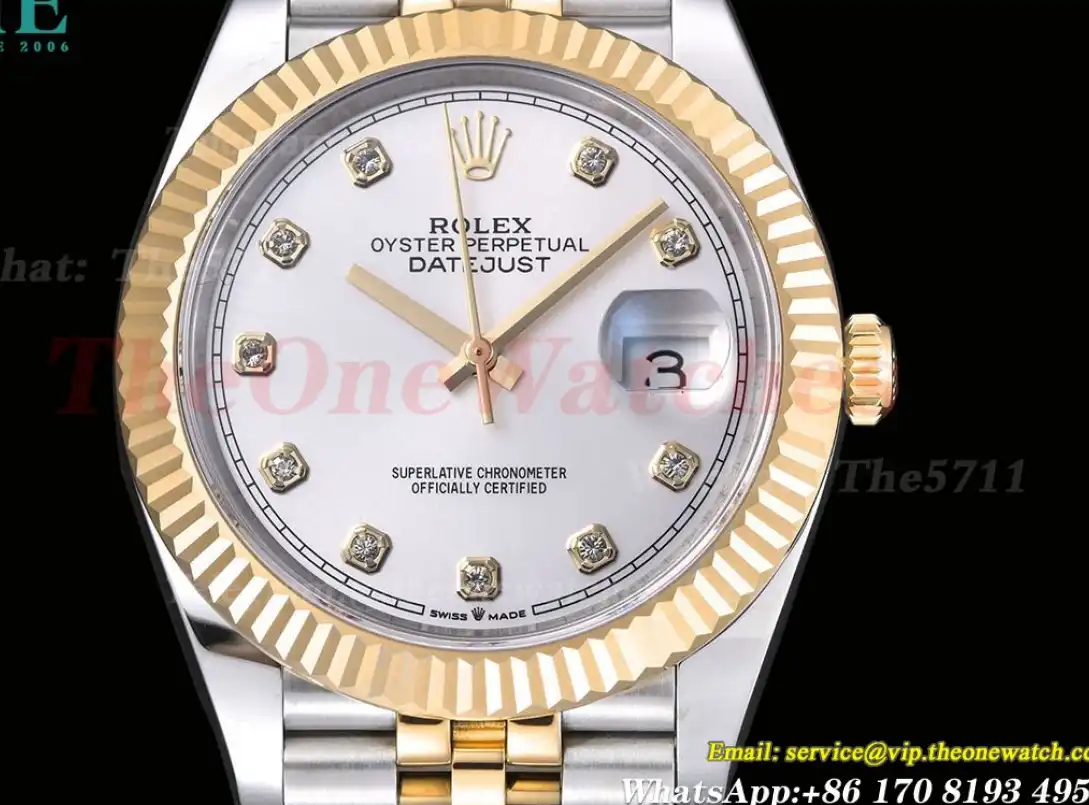 Datejust 126333 41MM YG SS Silver Dial EWEF A3235