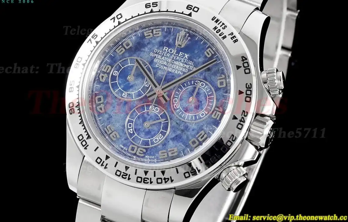 Daytona 116509 40mm SS SS Blue Chalcedony Dial Clean DD4130