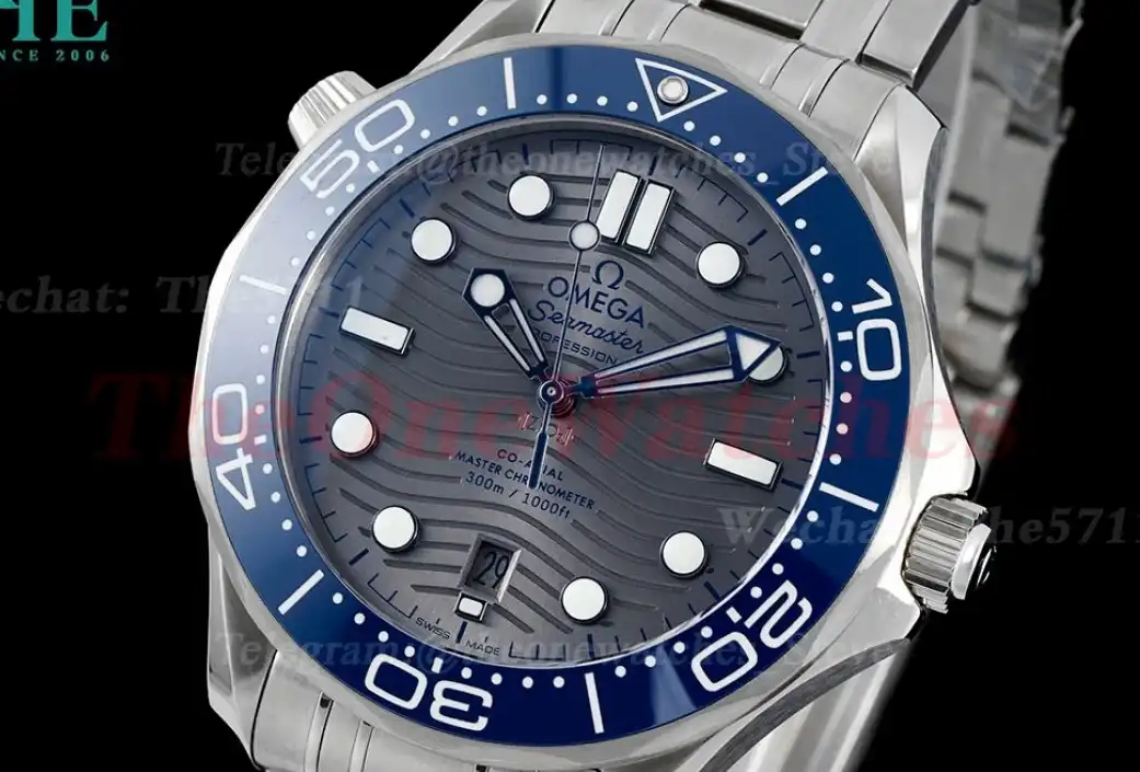 Seamaster 300m 42mm SS SS Grey Blue ZF A8800