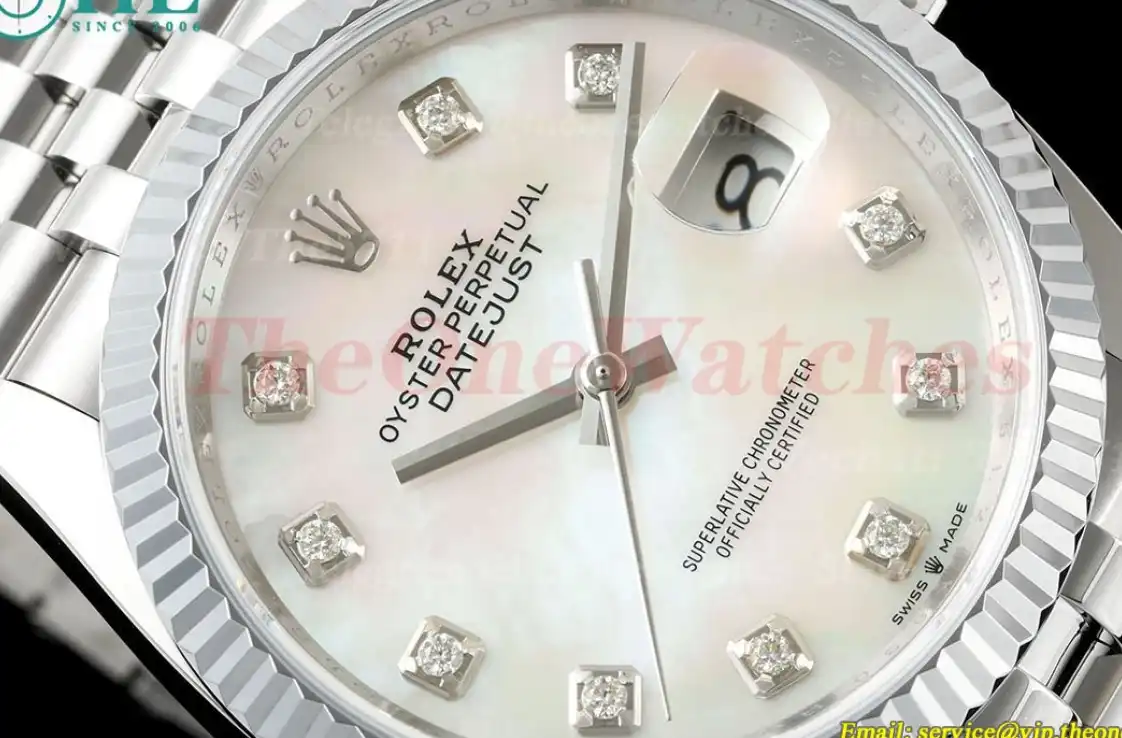 Datejust 126234 36mm Jub SS SS Mop Dia JQF VR3235