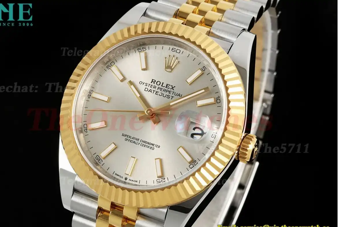 Datejust 126333 41mm Jub YG SS Silver Grey Stk EWEF A3235