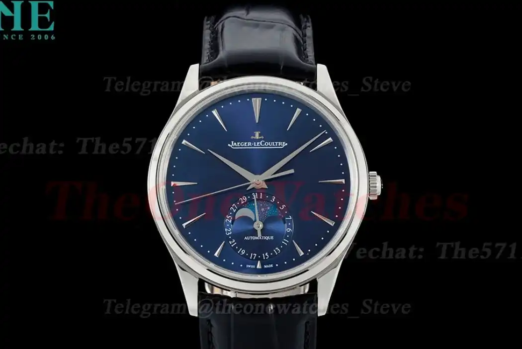 Master Ultra Thin Moonphase SS LE Blue Stk APS A925 Super Clone