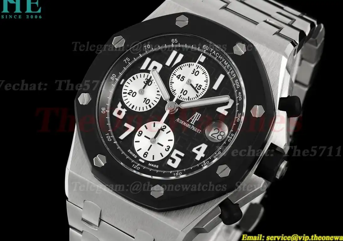 Royal Oak Offshore 25940SK 42mm SS SS Black Dial TKF A7750