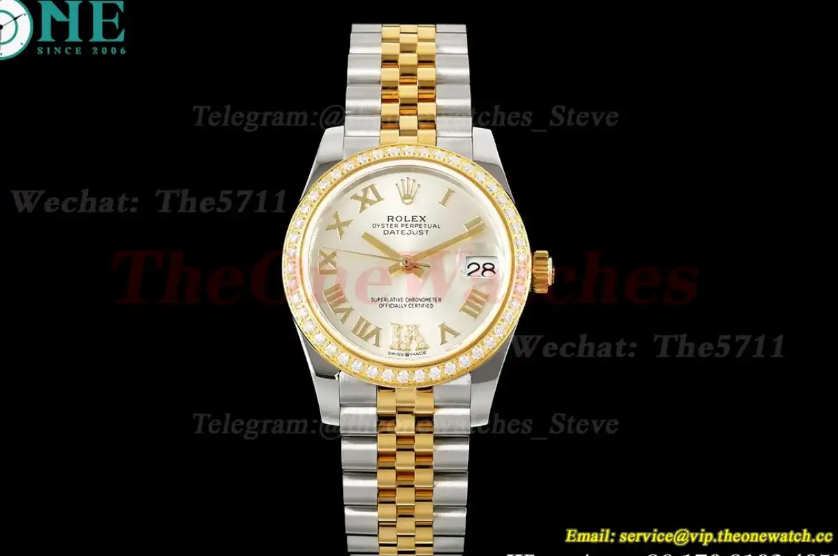 Datejust 278273 31mm Jub Dia YG SS Silver Rmn JARF A2236