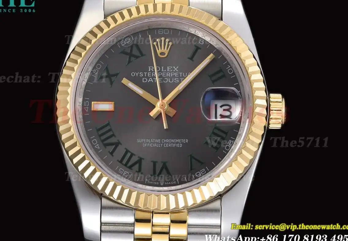 Datejust 126233 36mm Jub SS YG Grey Rmn GDF MY8215