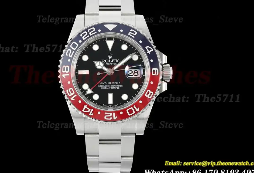 GMT Master II 126710 Pepsi Oys 40mm SS SS Black THBF SH3285