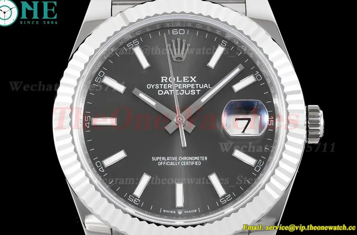 Datejust 126334 41mm Jub 904L SS SS Grey Stk ARF VR3235