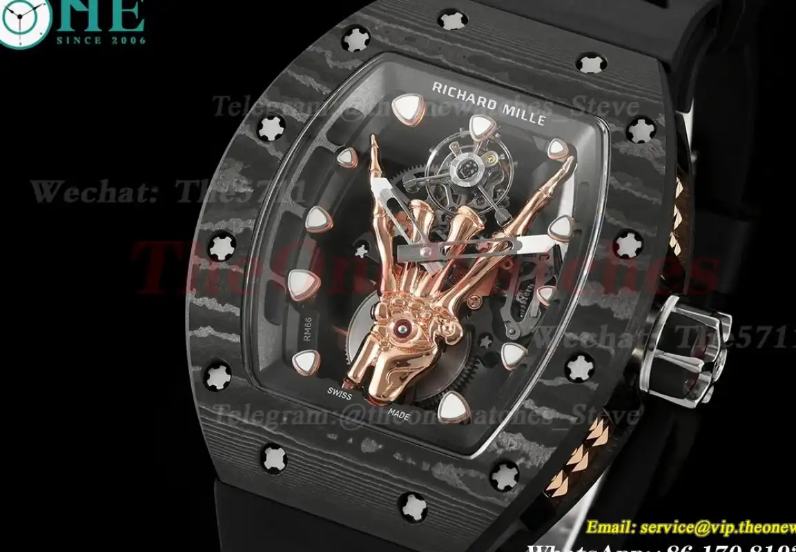 RM66 devil’s horn Carbon TI RU Skeleton Dial YSF Tourb