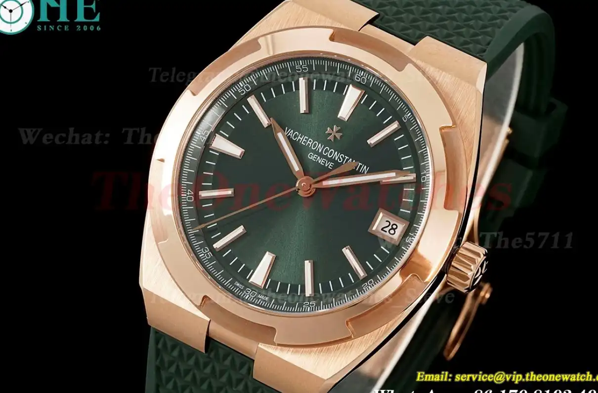 Overseas 4500V 41mm RG RU Green Dial 8F A5100