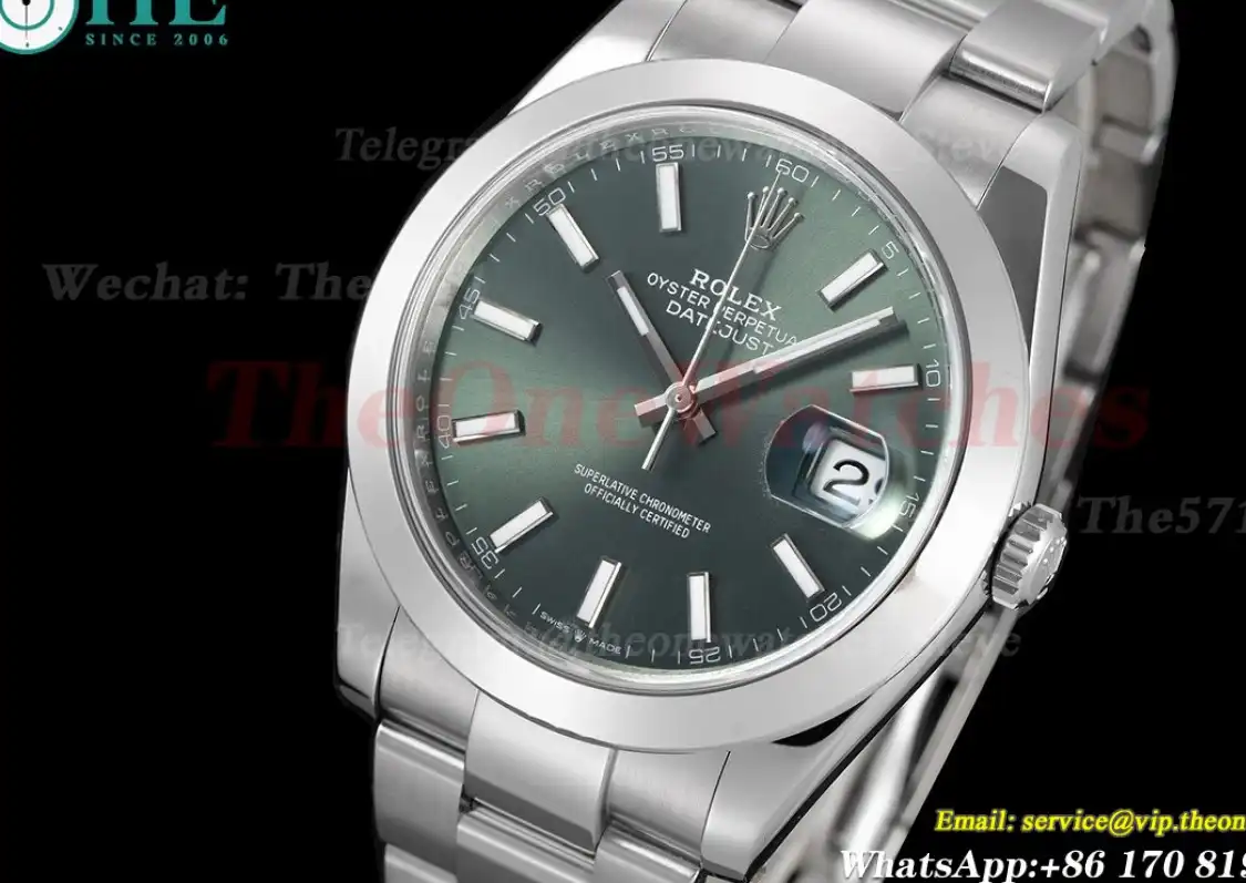 Datejust 126300 41mm Oys SS SS Green Dial VSF VS3235