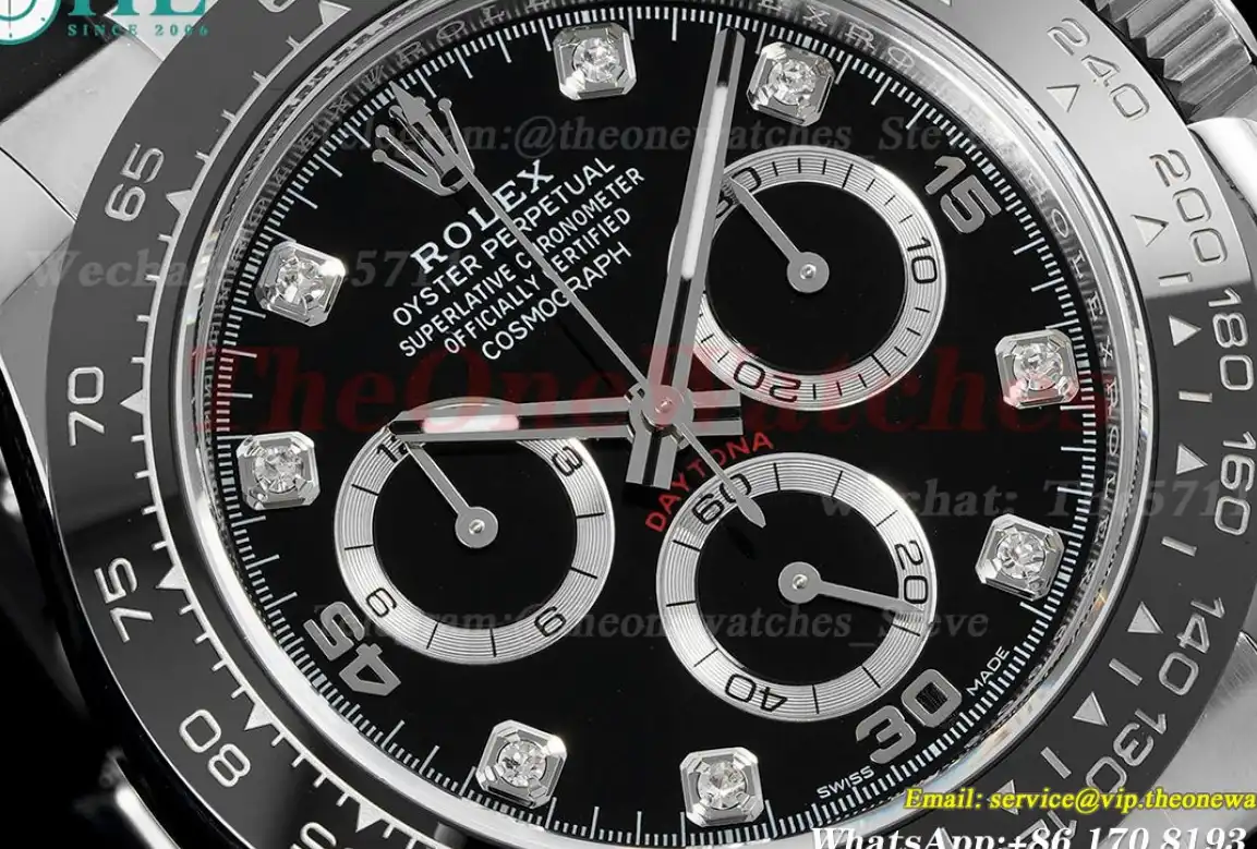 Daytona 116519 40mm SS RU Black Dia APS SH4130