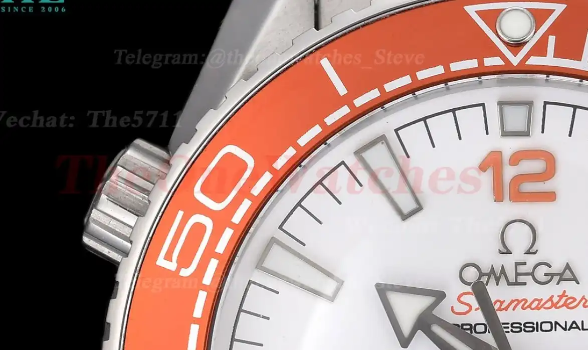 Seamaster 600m 43mm SS SS White Dial Orange GDF MY8215