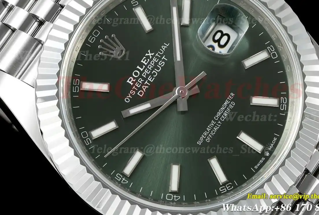 Datejust 126334 41mm Jub SS SS Green Dial JQF VR3235