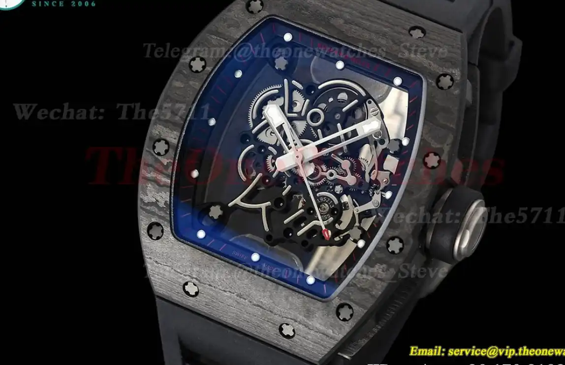 RM055 Black NTPT RU Skeleton Dial APS RMUL2 Super Clone