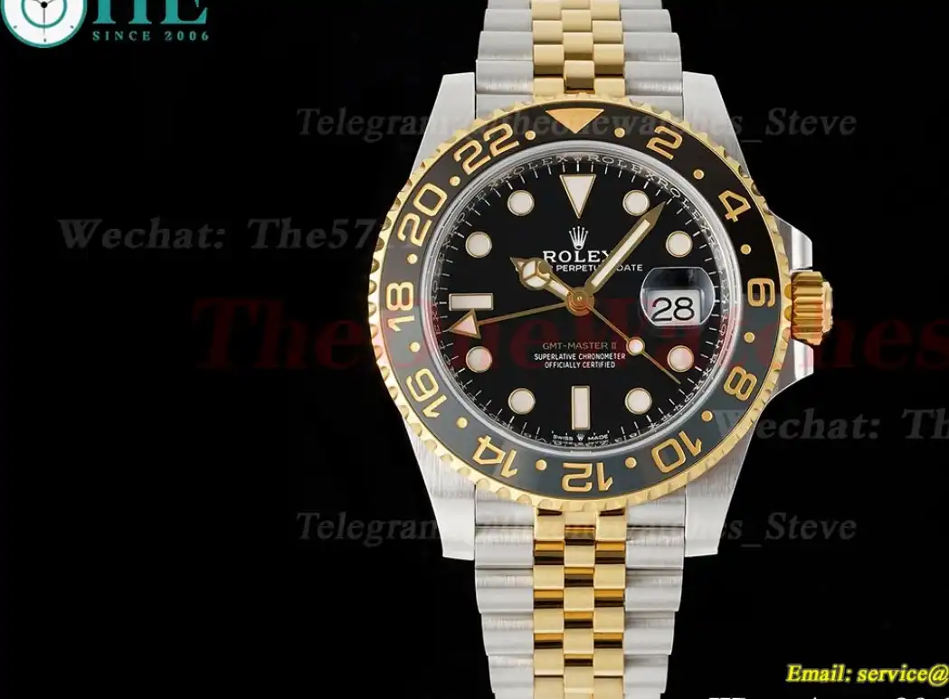 GMT Master II 126713 GRNR YG SS Black Dial ARF V3 VR3285(Tungsten Heavy Version)