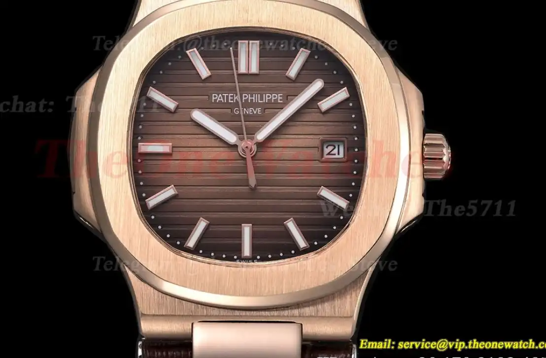 Nautilus 40mm RG LE Brown Textured Dial GDF MY8215