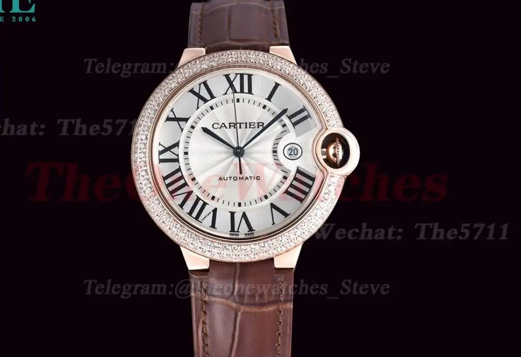 Ballon Bleu De Cartier 42mm RG LE White Dial GDF MY8215