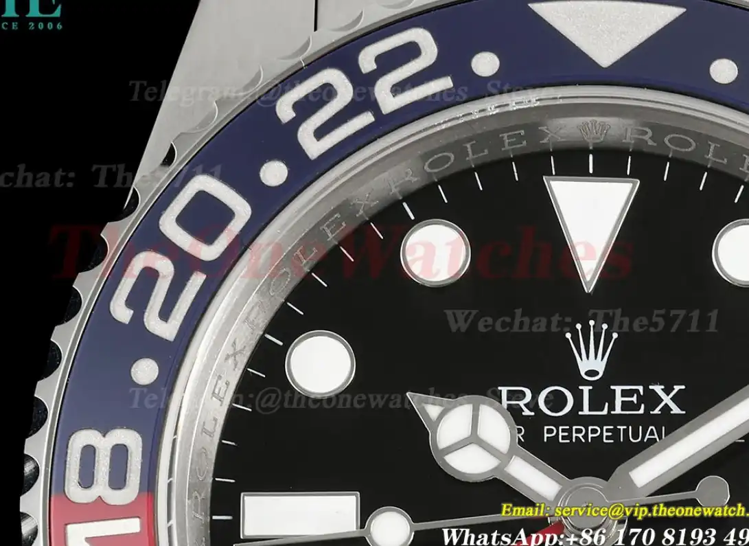 GMT Master II 126710 Pepsi Oys 40mm SS SS Black Dial EWEF V2 SH3285