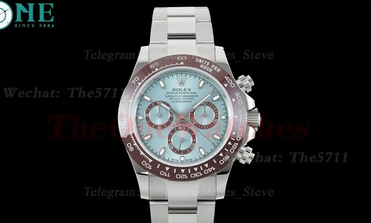 Daytona 116506 40mm SS SS Ice Blue Dial OMF A7750