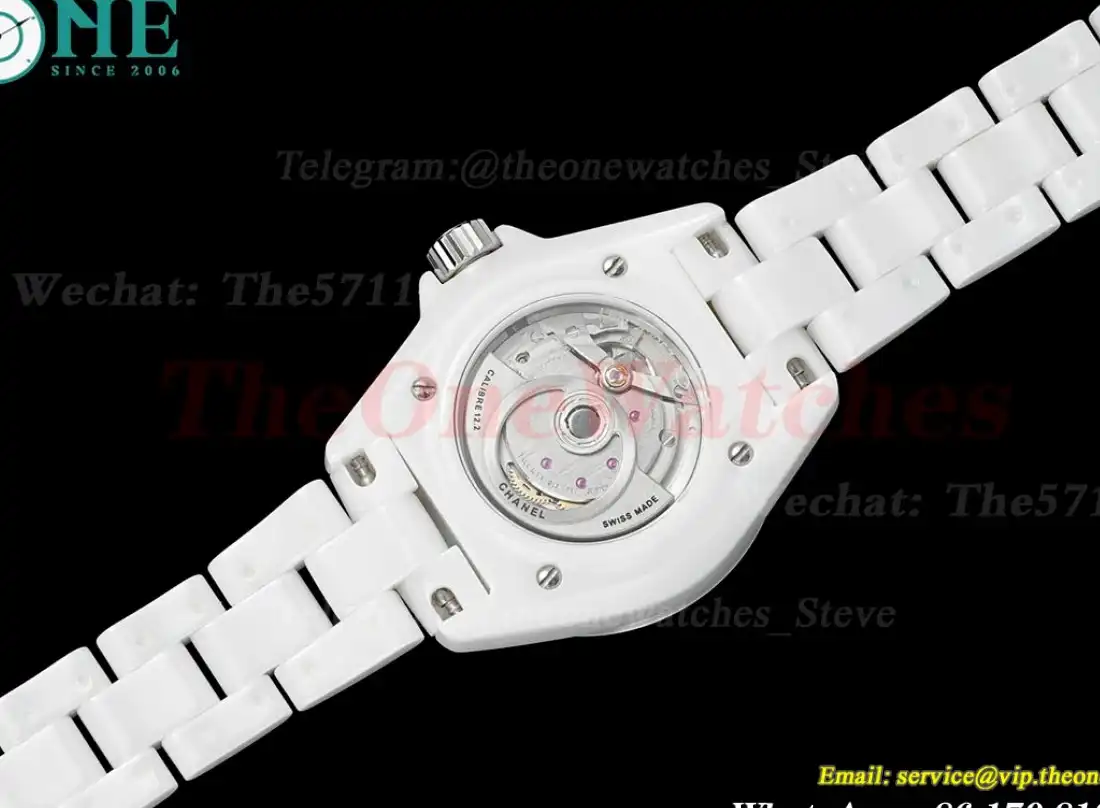 J12 33mm White Ceramic Cer White Num HTF A21.2