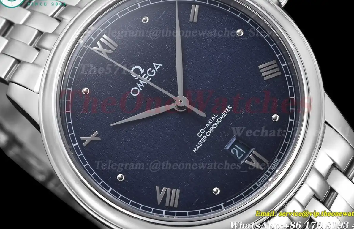 De Ville Date 40mm SS SS Blue Dial GDF MY8215