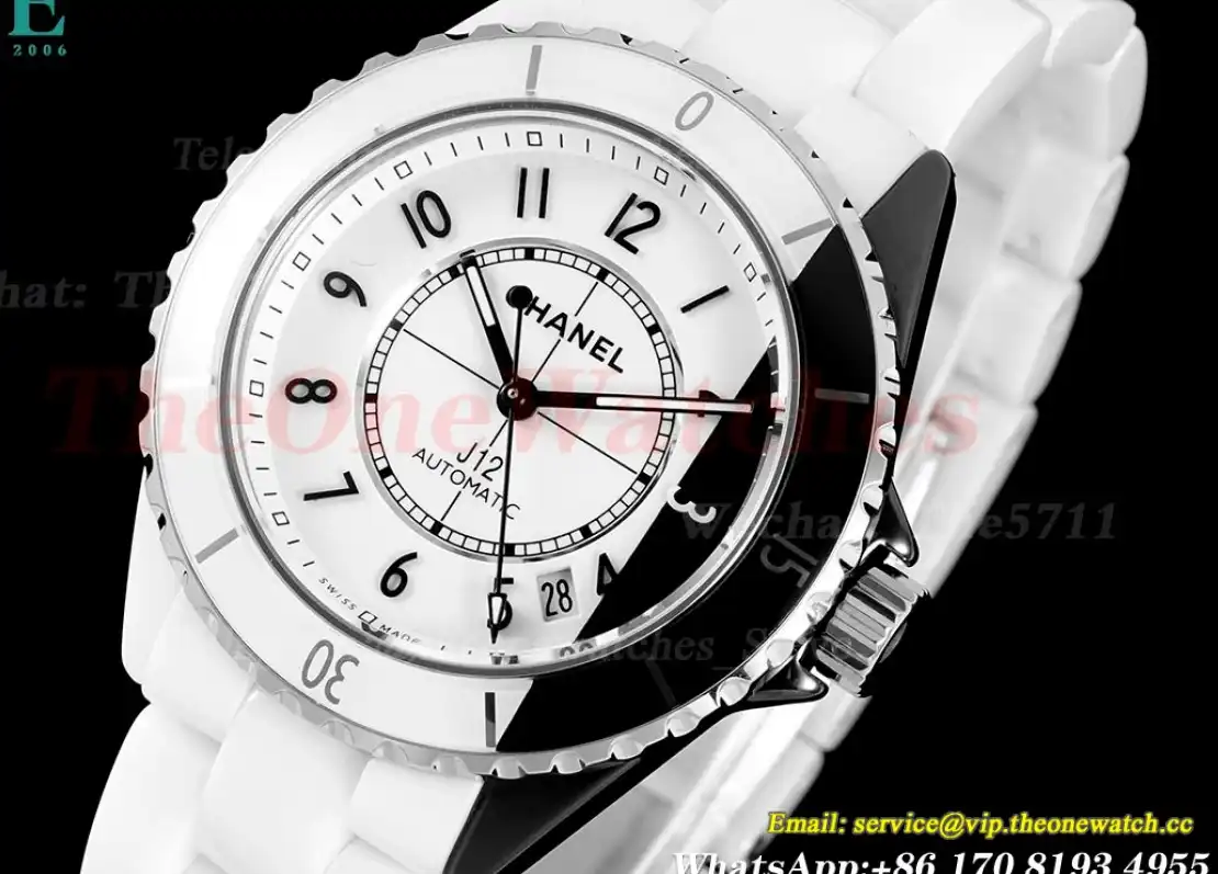 J12 38mm White Ceramic Cer White Black Dial HTF A12.1