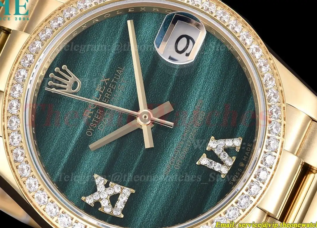 Datejust Ladies 31mm YG YG Green Dial WF A2671