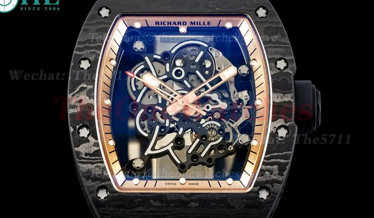 RM055 Gold NTPT RU Skeleton Dial UOKF RMUL2 Super Clone