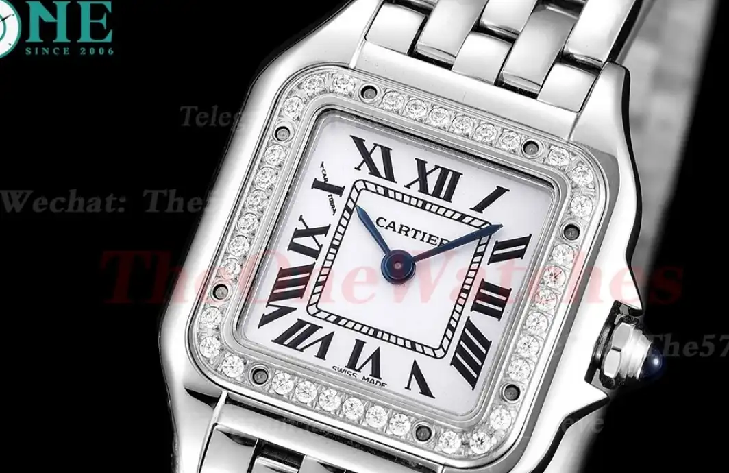 Panthere Secrete De Ladies 22mm Dia SS SS White Dial 8848F Swiss Qtz