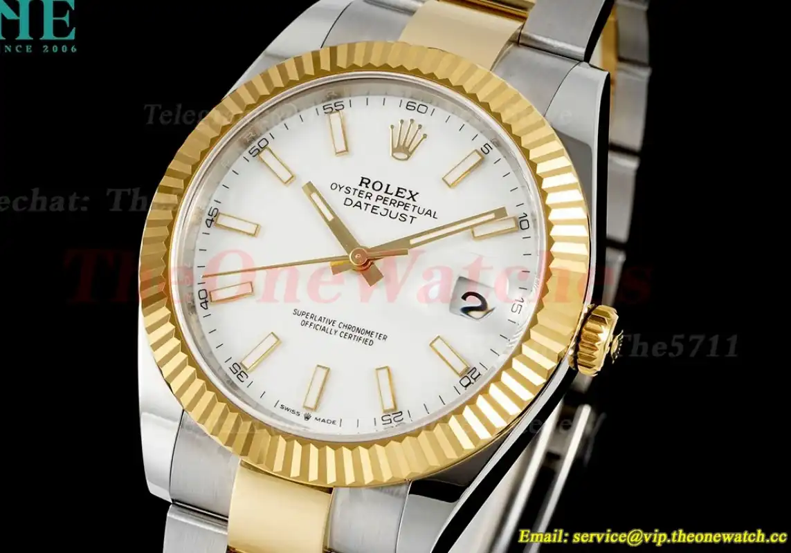 Datejust 126333 41mm Oys YG SS White Stk EWEF A3235