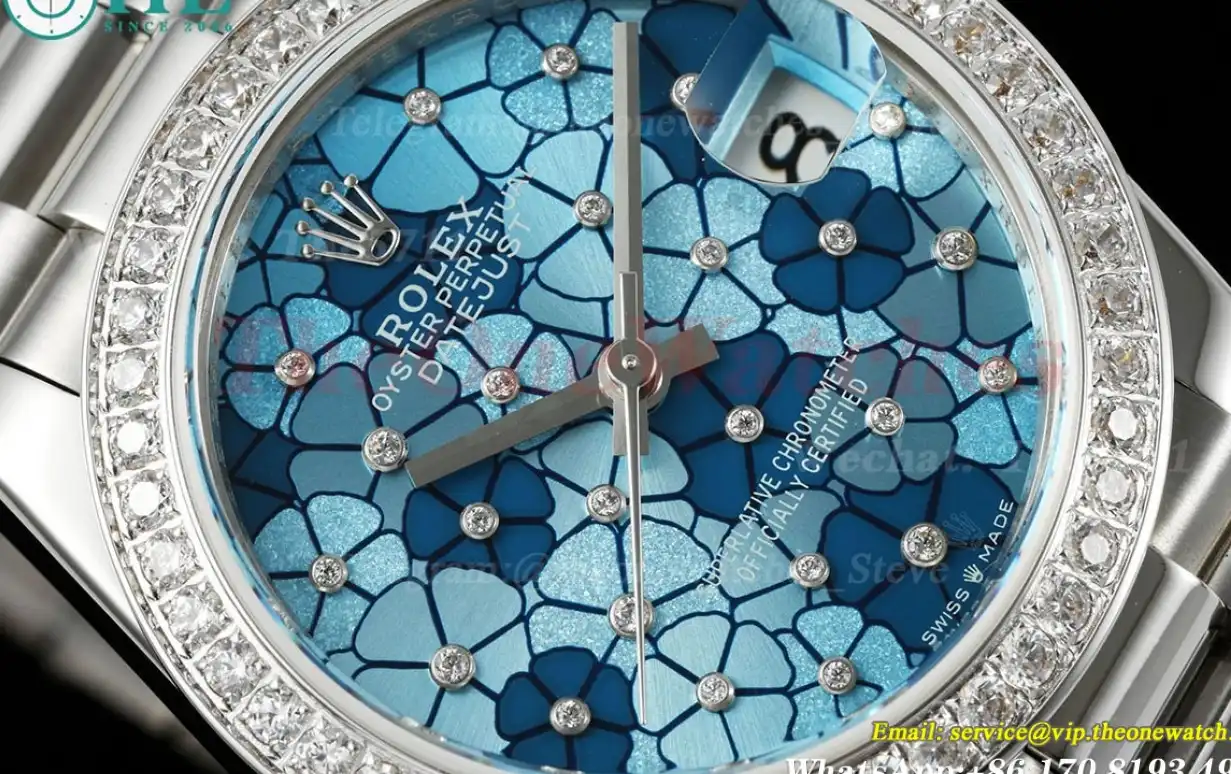 Datejust 278274 31mm Pres Dia SS SS Blue Flower Dial GMF A2824