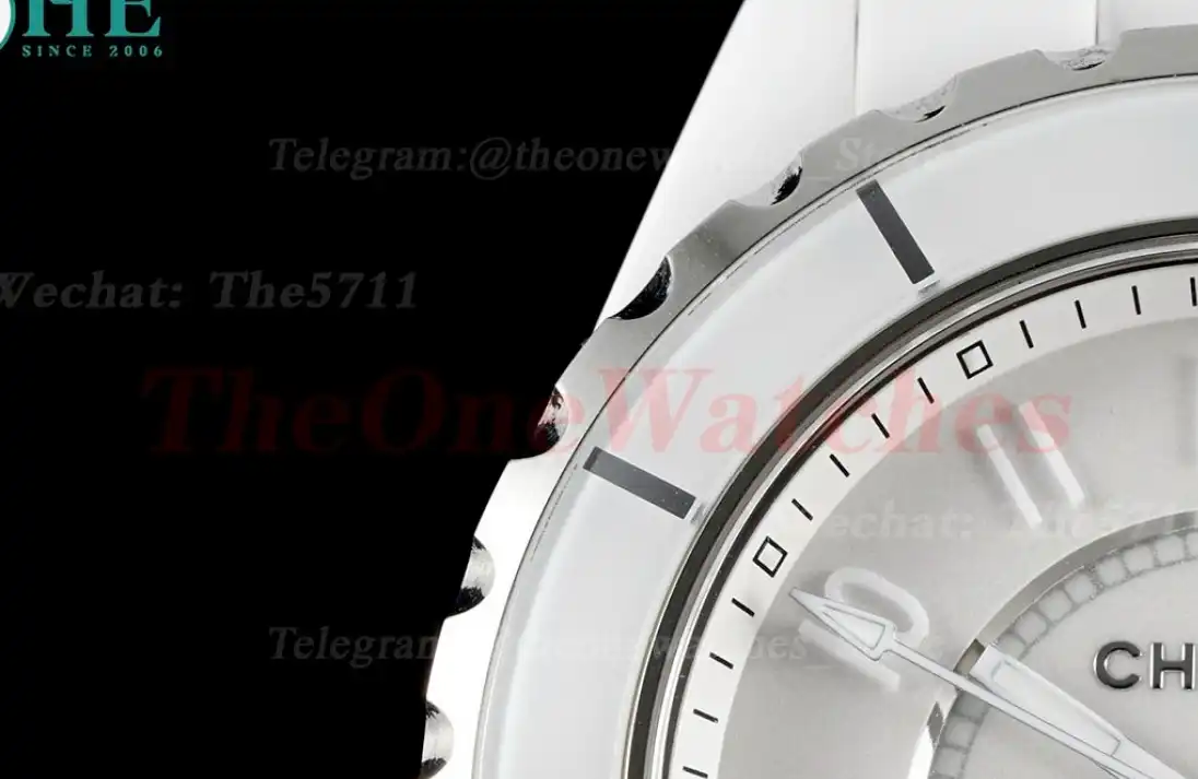 J12 38mm White Ceramic Cer White Num HTF A2892