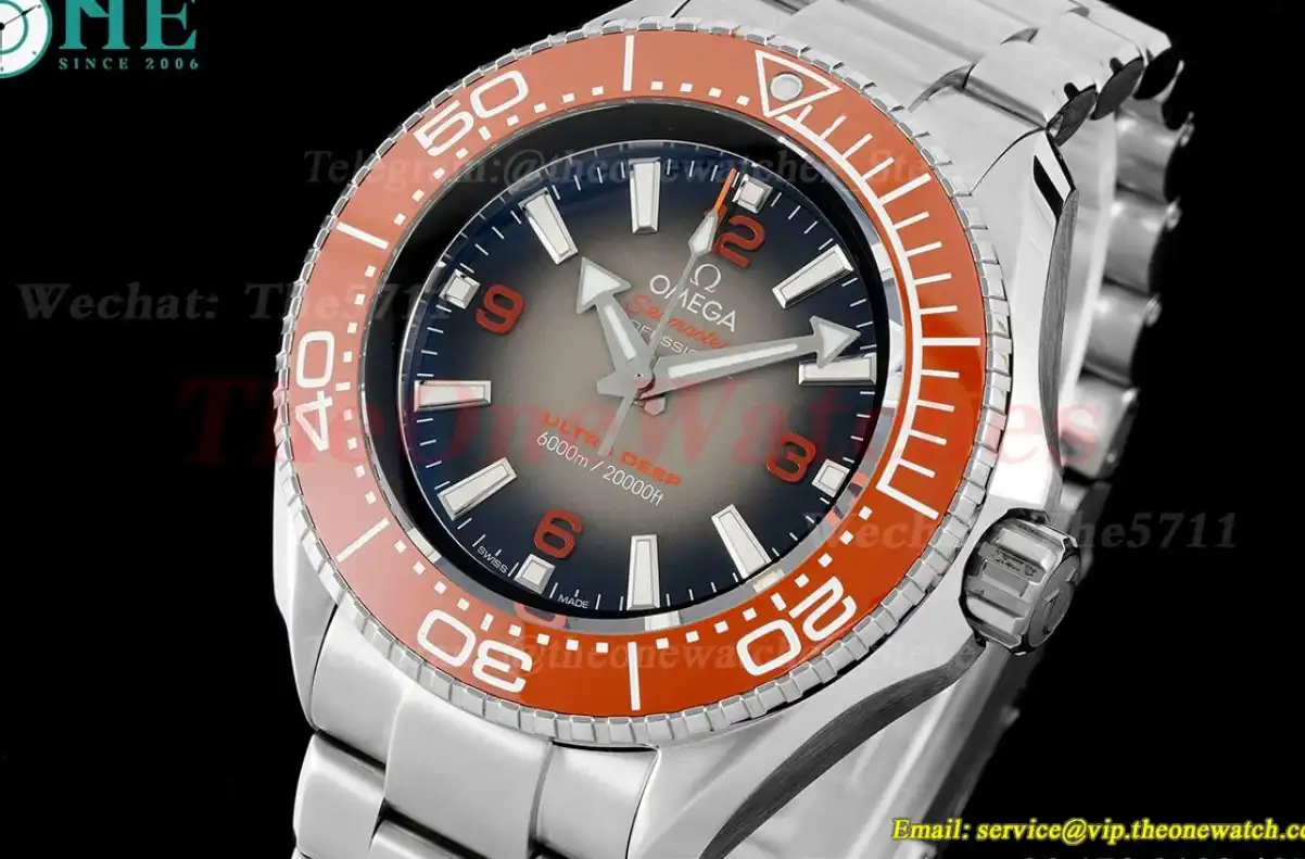 Planet Ocean Ultra Deep 45.5mm SS SS Gradient Grey Dial TF A2824