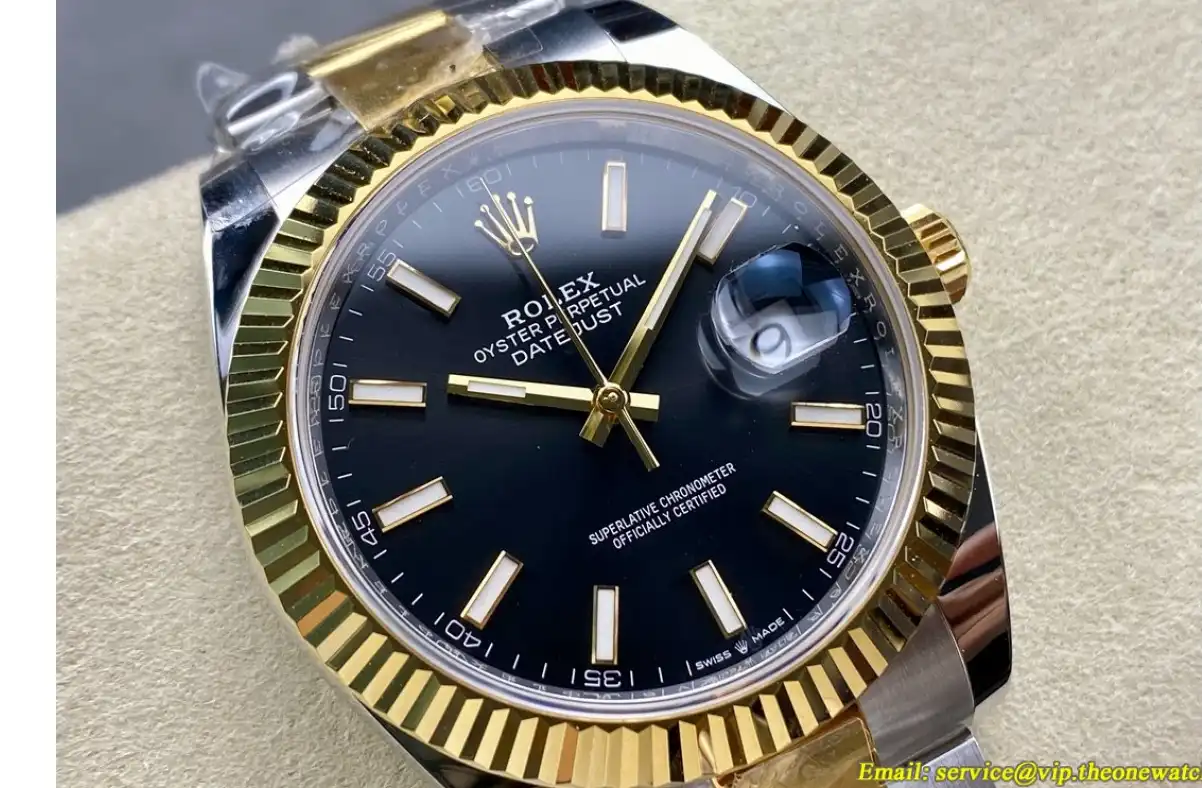 Datejust 126333 41mm Oys YG SS Black Stk ARF SH3235(Tungsten Heavy Version)