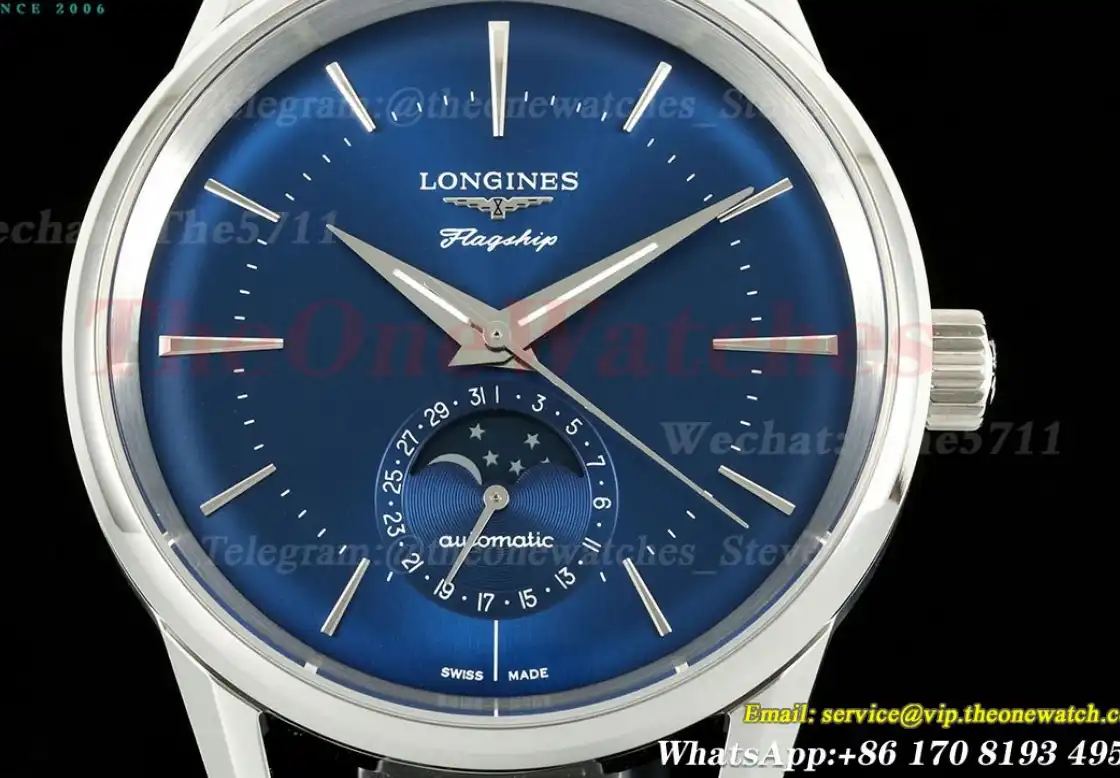 Flagship Heritage Moonphase 38.5mm SS LE Blue Dial APSF A2892