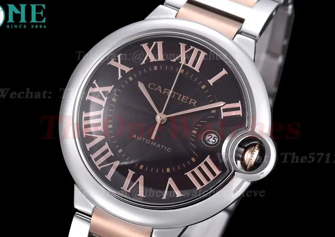 Ballon Bleu De Cartier 42mm RG SS Brown Dial GDF MY8215