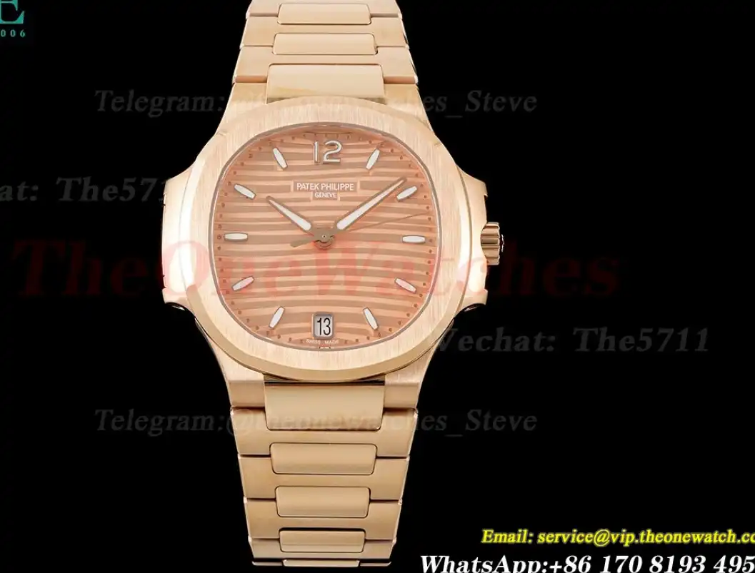 Nautilus 7118 35mm RG RG Rose Gold Dial PPF 324SC