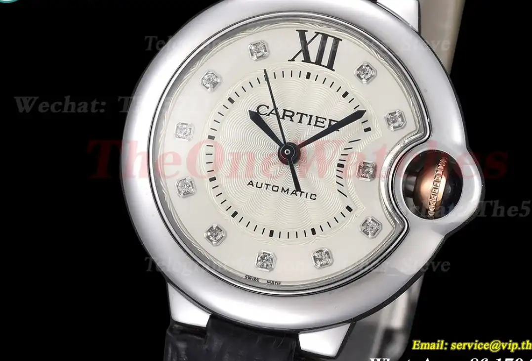 Ballon Bleu De Cartier 33mm SS LE White Dia GDF NH05