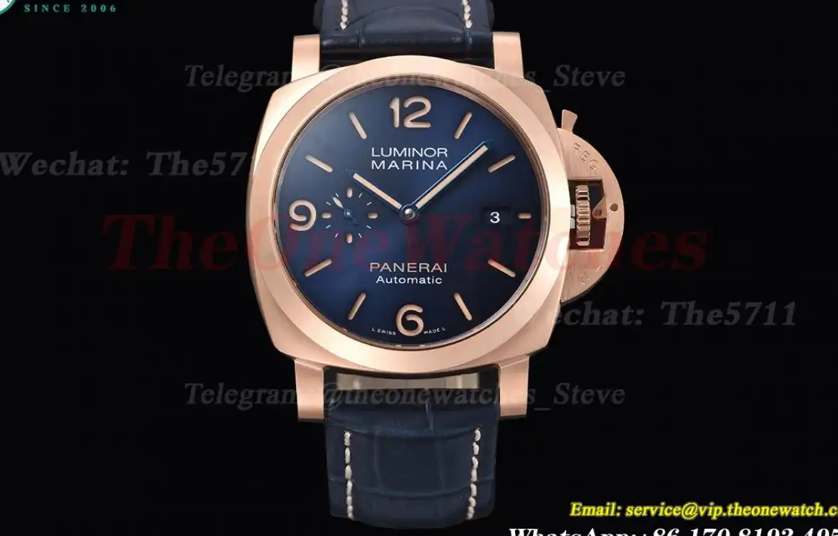 Luminor Marina PAM1114 44mm RG  LE Blue Dial TTF P9010